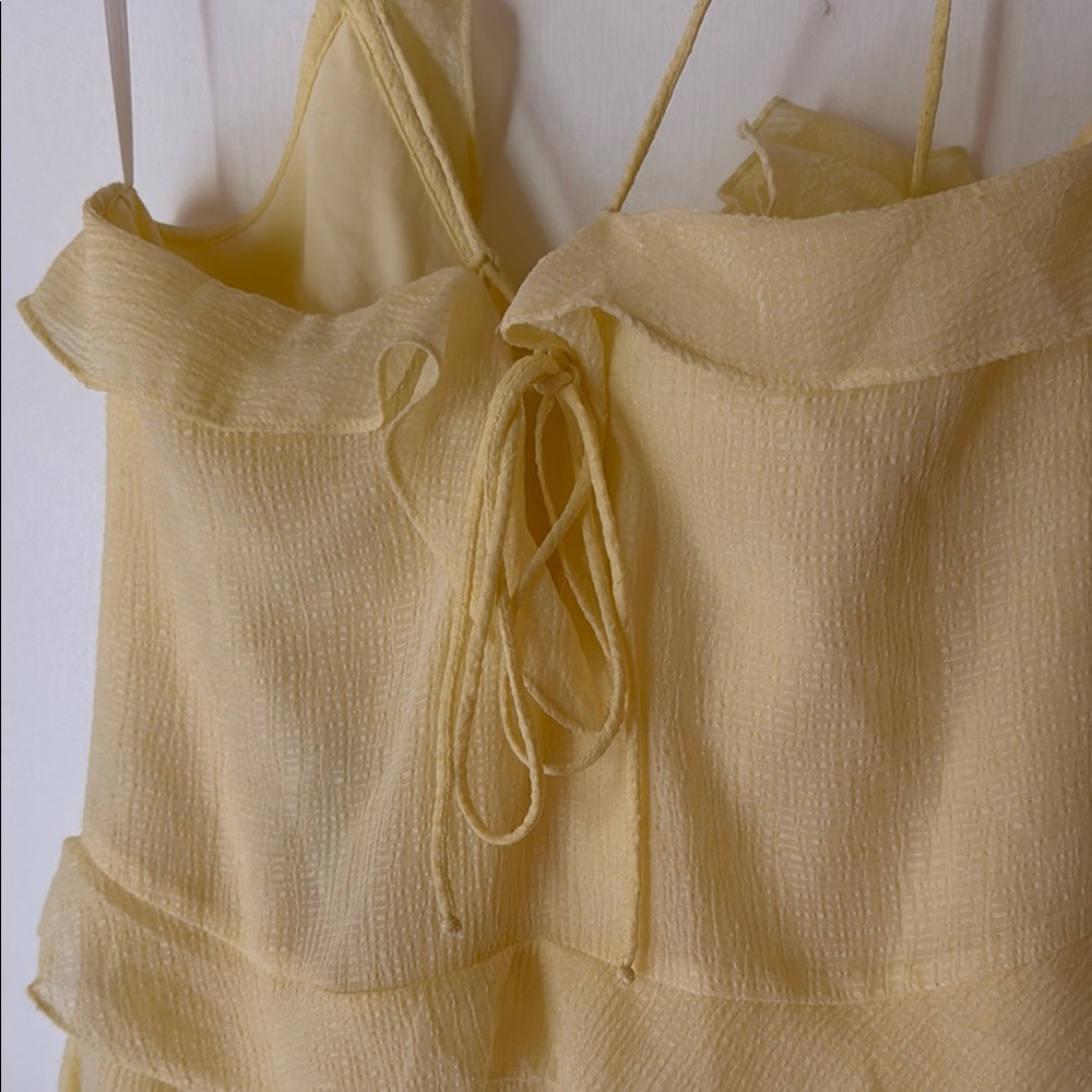 Vero Moda Yellow Ruffle Dress - Picture 5 of 7